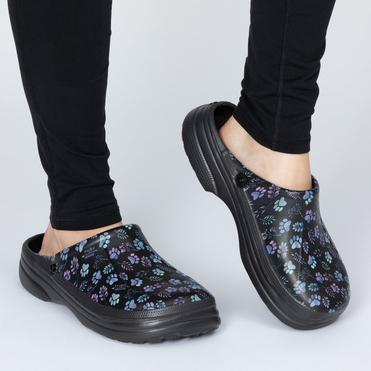 Paw Print Indoor/Outdoor Clog Slipper Shoes