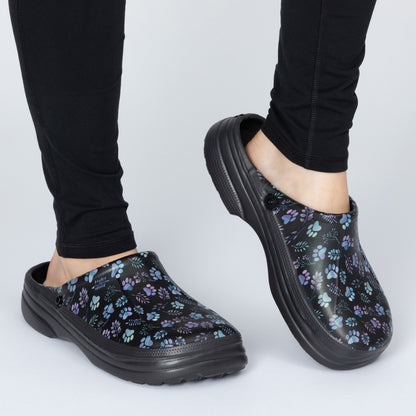 Paw Print Indoor/Outdoor Clog Slipper Shoes